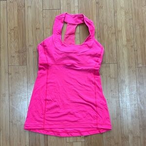 Lululemon Bright Hot Pink Racerback Tank Top